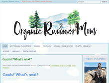 Tablet Screenshot of organicrunnermom.com
